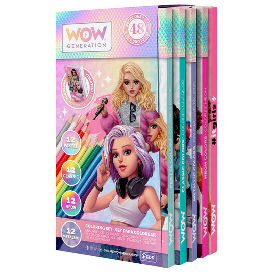 wow generation coloring set with notebook
