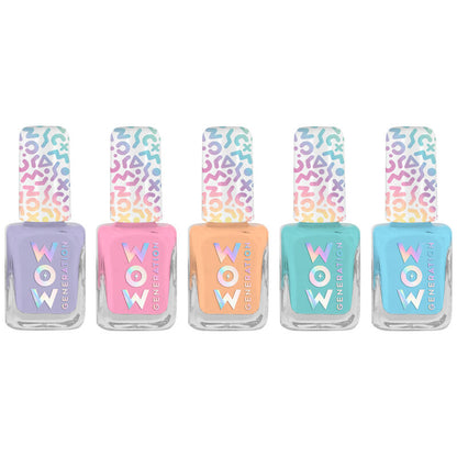 Blister pack of 5 bottles of Wow Generation nail polish