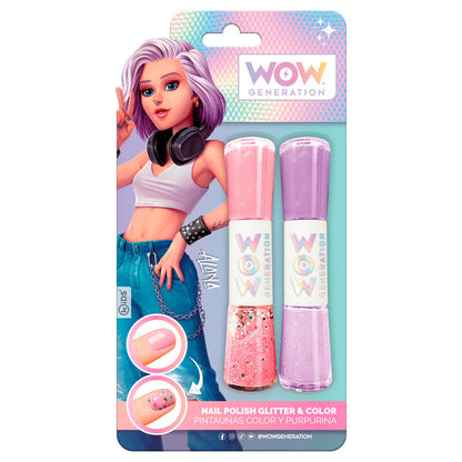 Assortimento di smalti glitterati Wow Generation