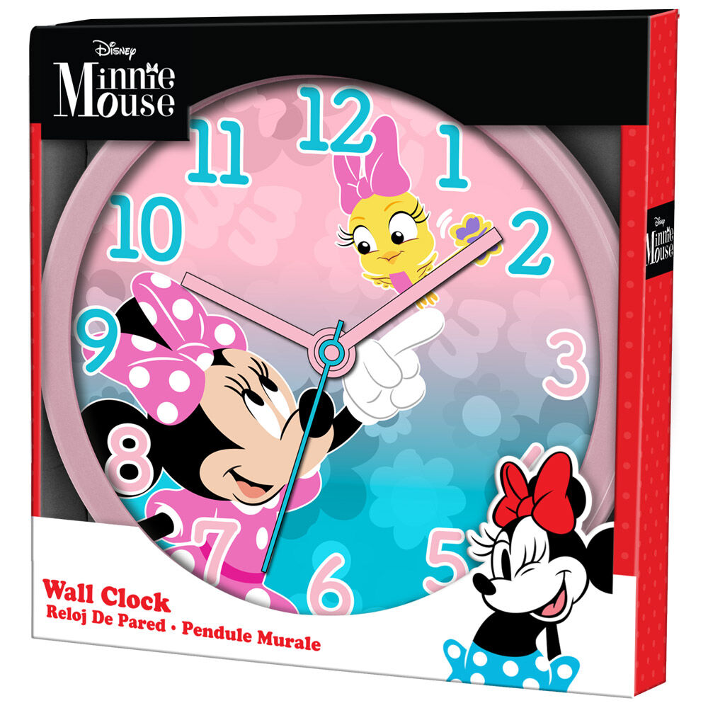 minnie mouse disney wall clock