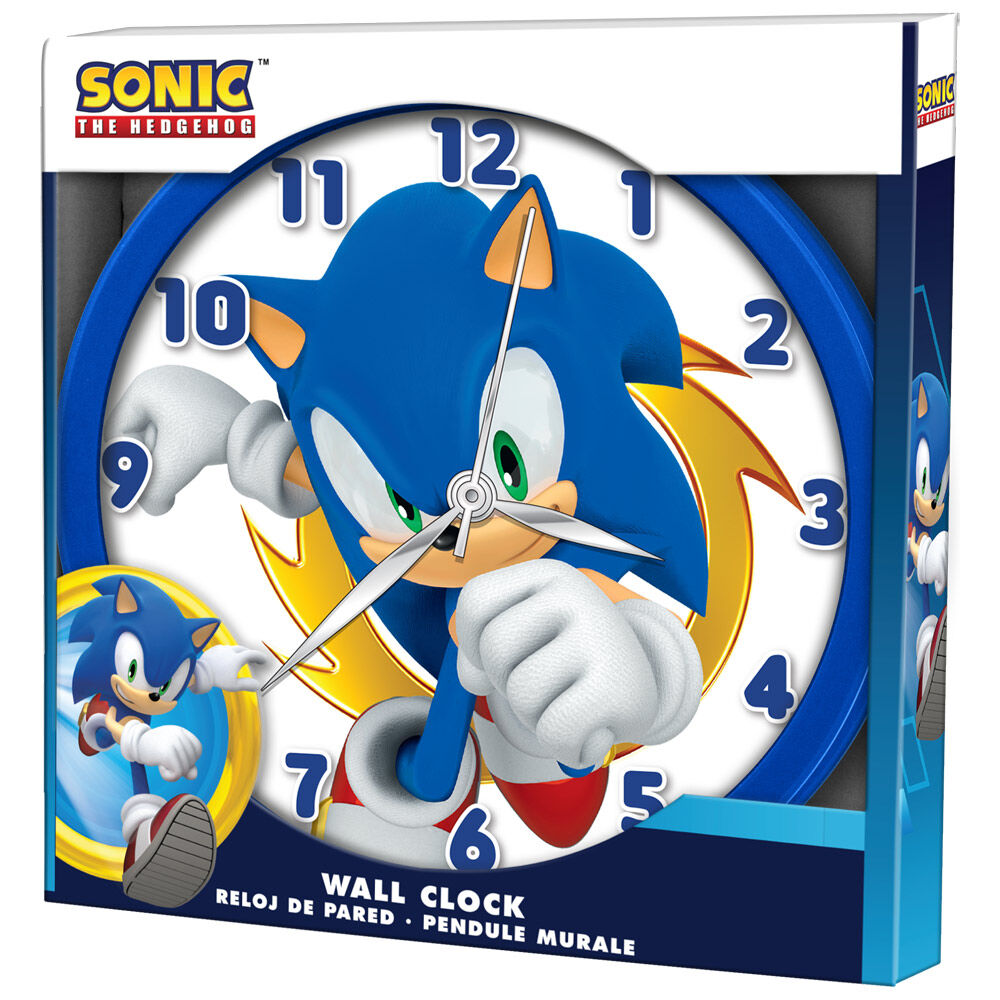 sonic the hedgehog wall clock