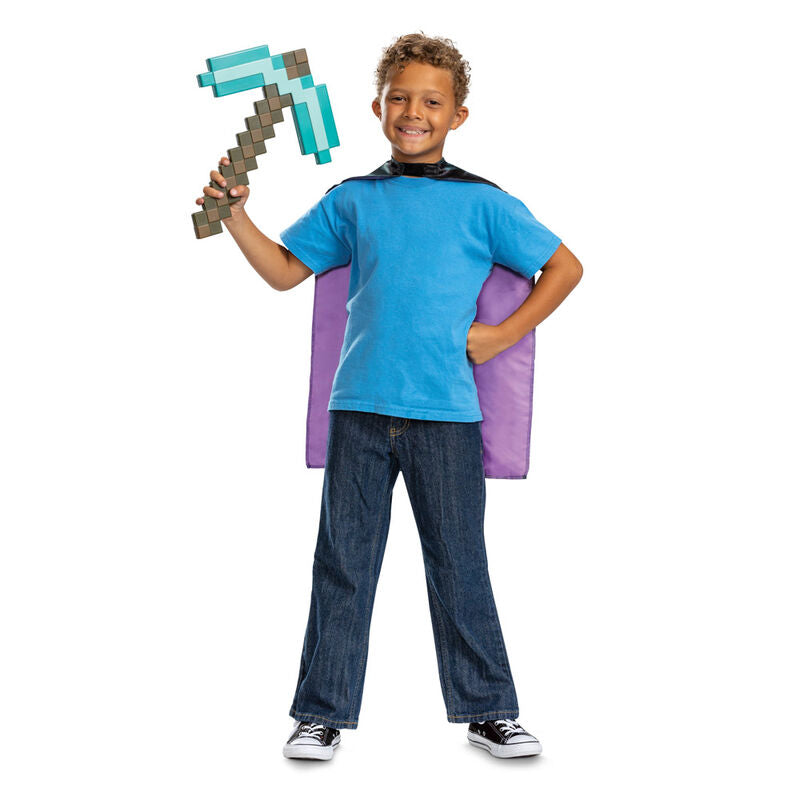 Capa e picareta do Minecraft
