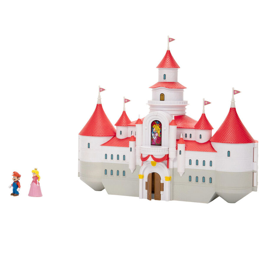 Zestaw do zabawy Zamek Mushroom Kingdom + 2 figurki Super Mario Bros