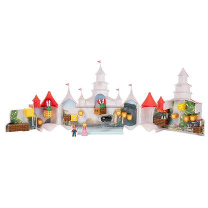 Zestaw do zabawy Zamek Mushroom Kingdom + 2 figurki Super Mario Bros