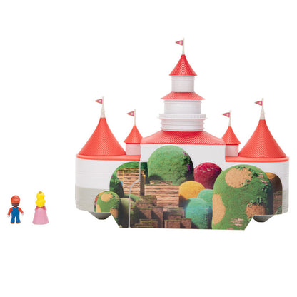 Zestaw do zabawy Zamek Mushroom Kingdom + 2 figurki Super Mario Bros