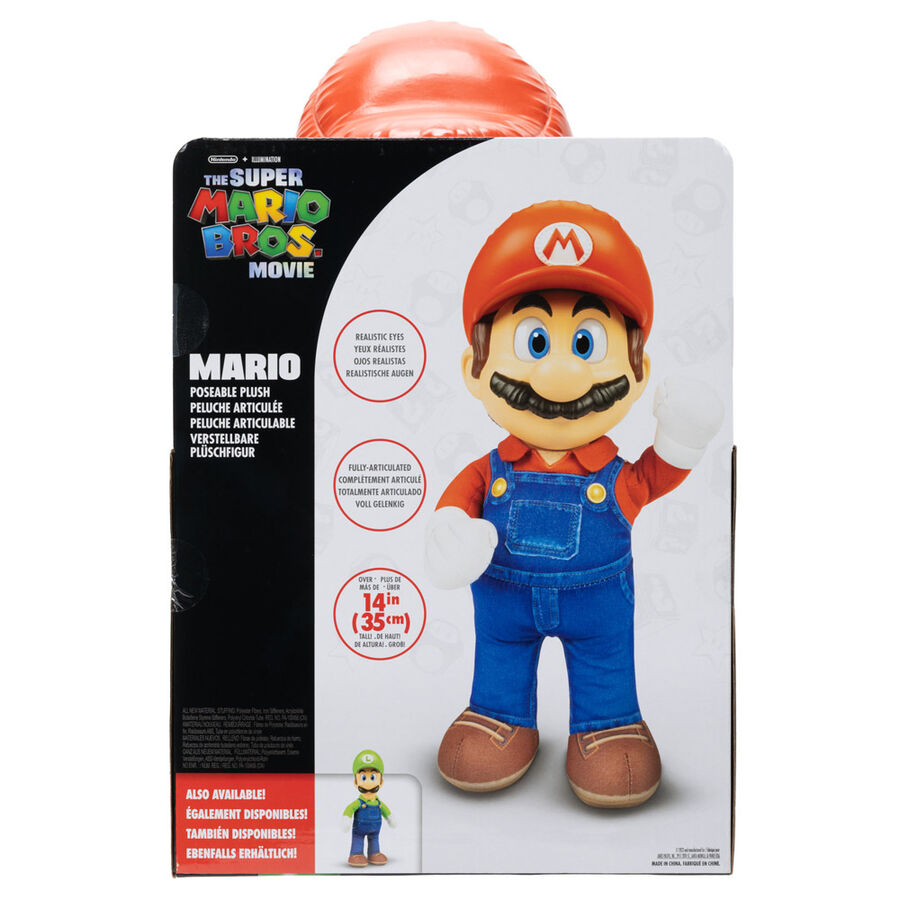 Pelúcia do Super Mario do filme Super Mario Bros 30cm