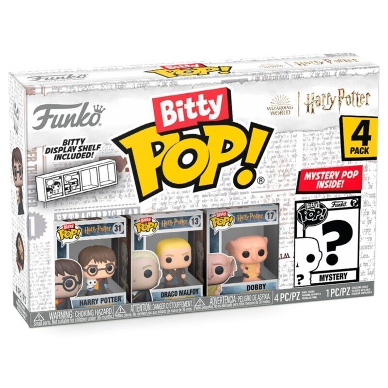 blister 4 bitty pop harry potter figures  harry potter