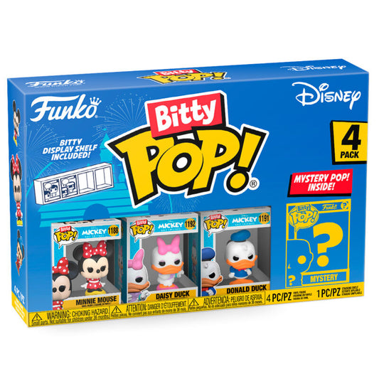 blister of 4 bitty pop disney minnie figures