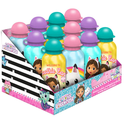 gabby's dollhouse aluminum water bottle  assorted  600ml