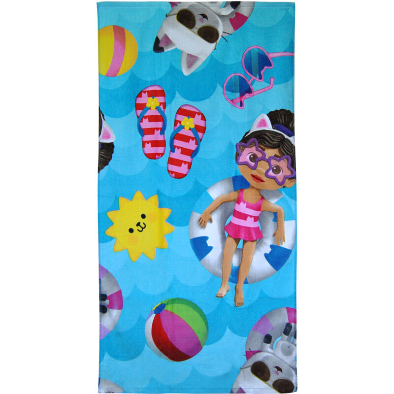 gabby's dollhouse cotton towel
