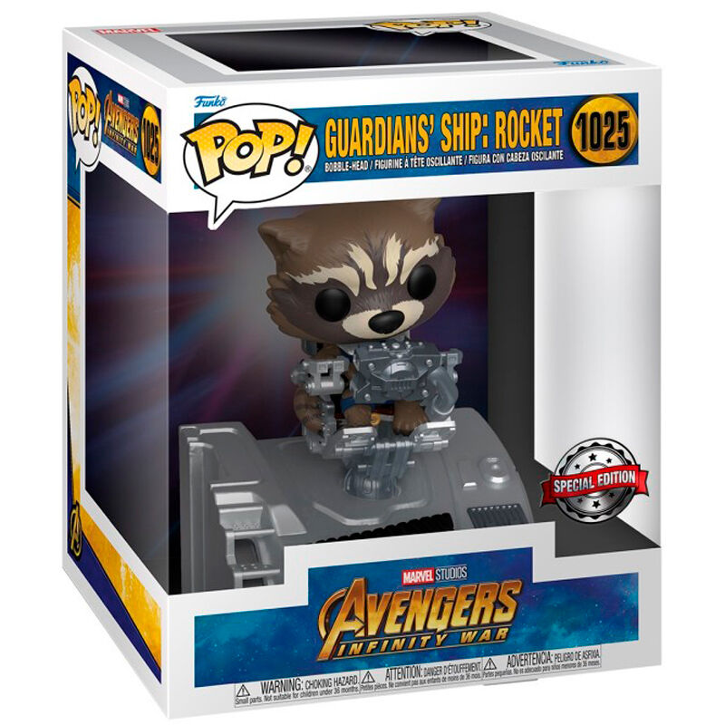 deluxe pop figure marvel guardians of the galaxy guardians ship rocket exclusive
