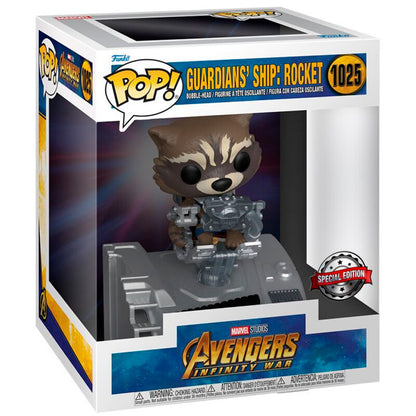 deluxe pop figure marvel guardians of the galaxy guardians ship rocket exclusive
