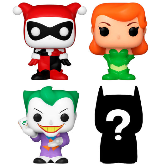 Blister com 4 figuras Bitty POP DC Comics Harley Quinn