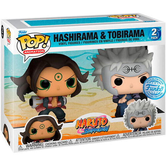 blister 2 pop figures naruto shippuden hashirama & tobirama exclusive