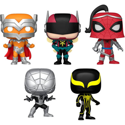 Blister of 5 POP figures Marvel Spiderman Exclusive
