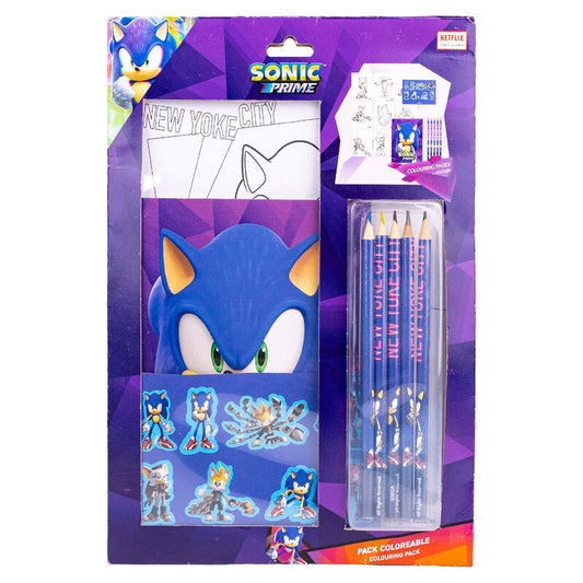 Sonic Prime Malbares Schreibwarenset