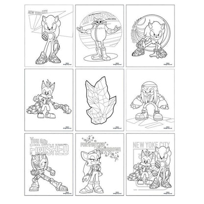 Zestaw kolorowych artykułów piśmienniczych Sonic Prime