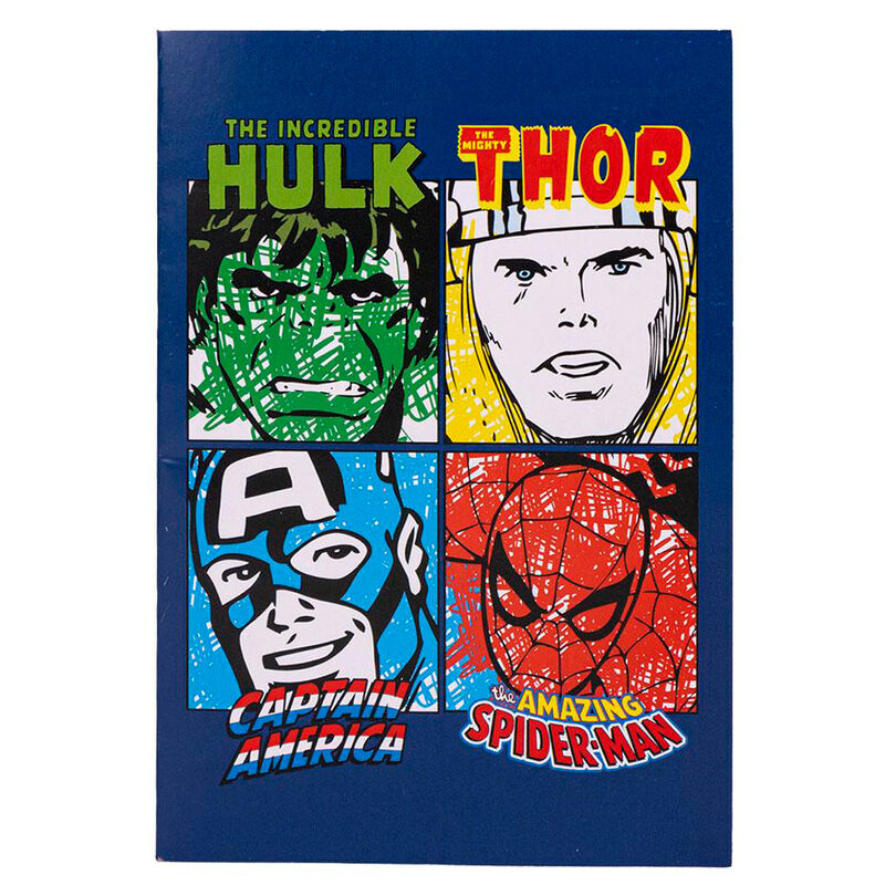Zestaw kolorowych artykułów piśmienniczych Avengers Marvel