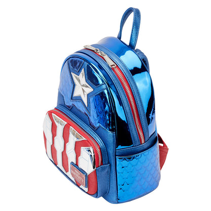 Sac à dos métallisé Captain America Marvel Loungefly 26 cm