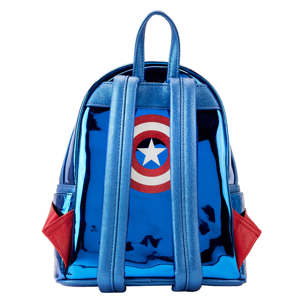 Sac à dos métallisé Captain America Marvel Loungefly 26 cm