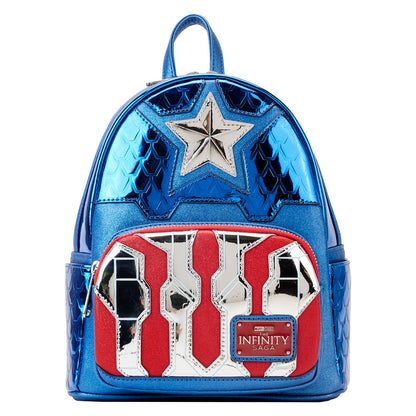 Sac à dos métallisé Captain America Marvel Loungefly 26 cm