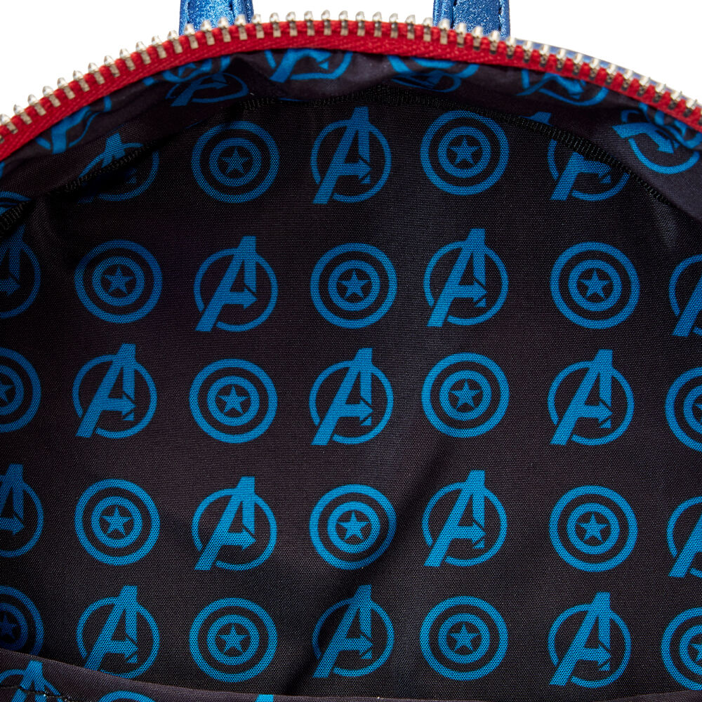 Sac à dos métallisé Captain America Marvel Loungefly 26 cm