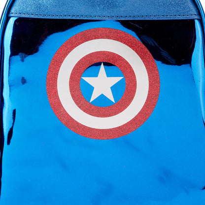Sac à dos métallisé Captain America Marvel Loungefly 26 cm