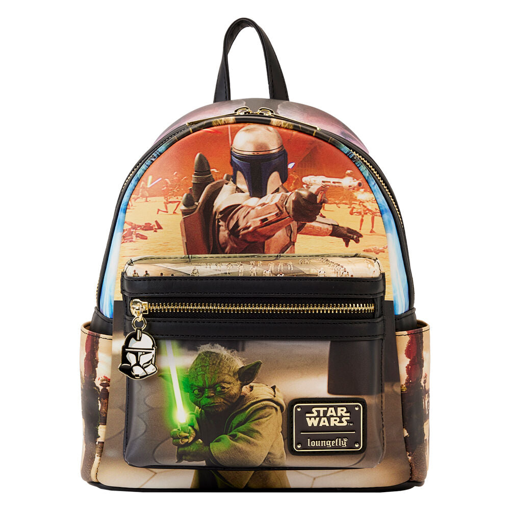 star wars episode ii attack of the clones backpack loungefly 26cm