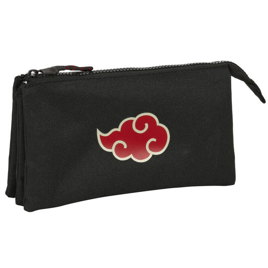 teen naruto shippuden triple pencil case