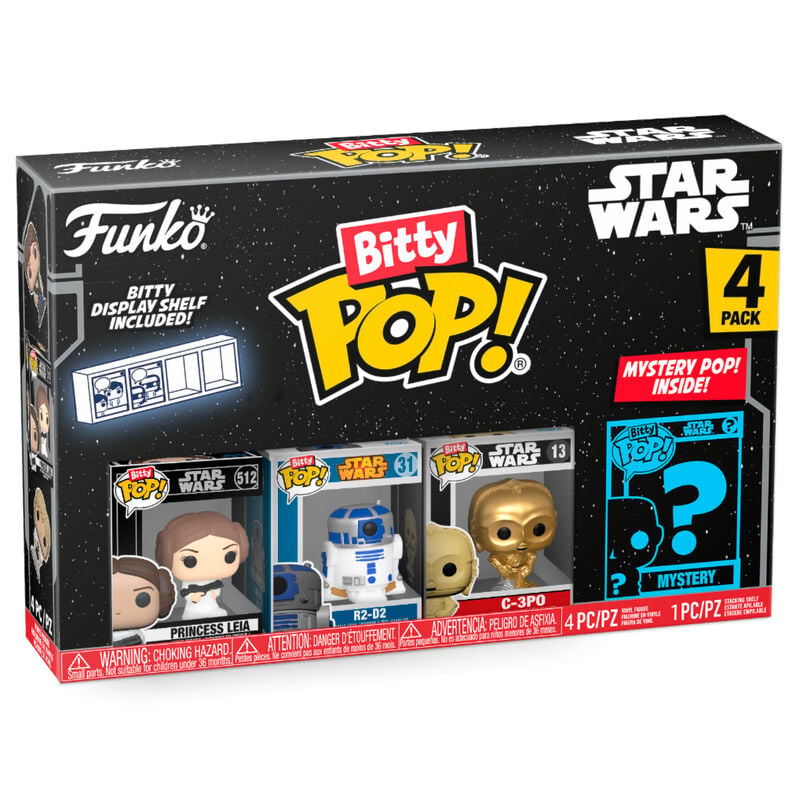 Blister of 4 Bitty POP Star Wars Leia figures