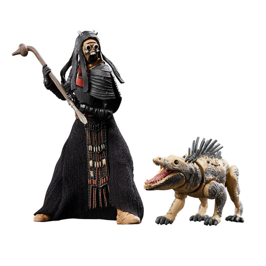 Figurki Tusken Warrior i Massiff Book of Boba Fett Star Wars 9 5 cm