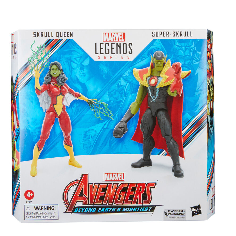 Skrull Queen i Super Skrull Beyond Earth Najpotężniejsze figurki Avengers Marvel 15 cm