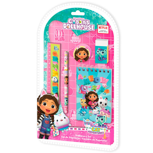 gabby's dollhouse stationery set (5 pieces)