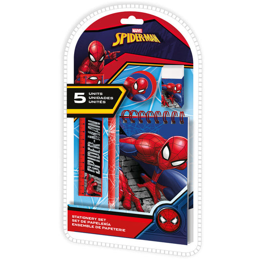 Spiderman Marvel stationery set, 5 pieces