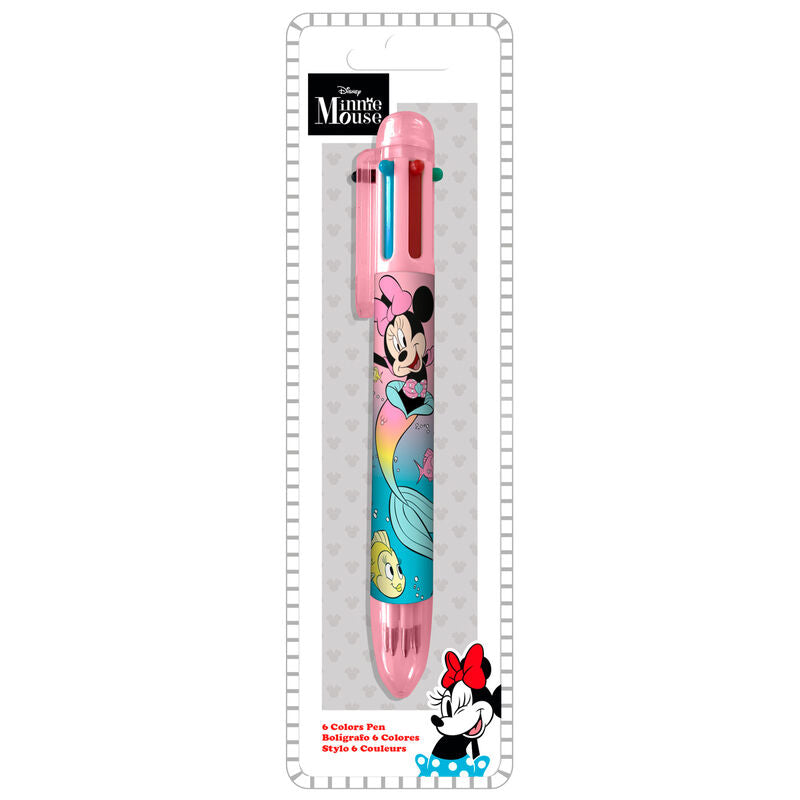 6 color minnie disney pen