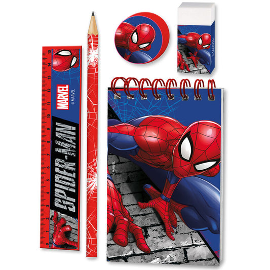 Zestaw artykułów piśmienniczych Spiderman Marvel 5 elementów