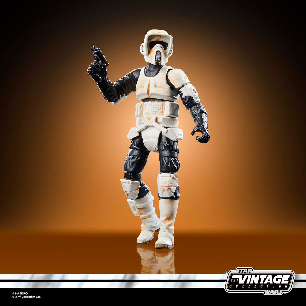 Action figure Speeder Bike Scout Trooper e Grogu il Mandaloriano Star Wars 9 cm