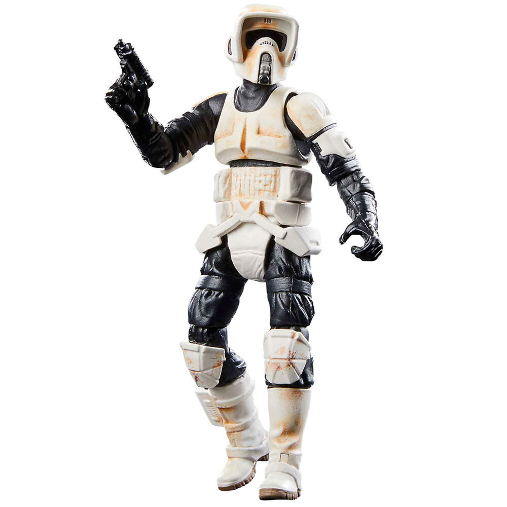 Action figure Speeder Bike Scout Trooper e Grogu il Mandaloriano Star Wars 9 cm