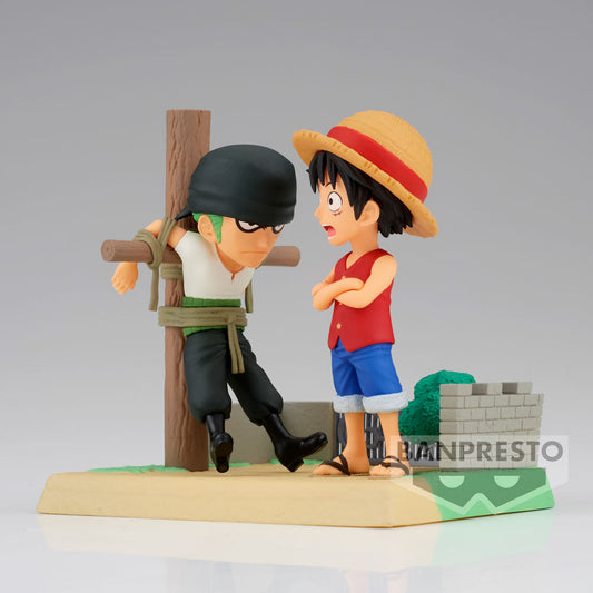 Figure Monkey D Luffy & Roronoa Zoro Log Stories One Piece 7cm