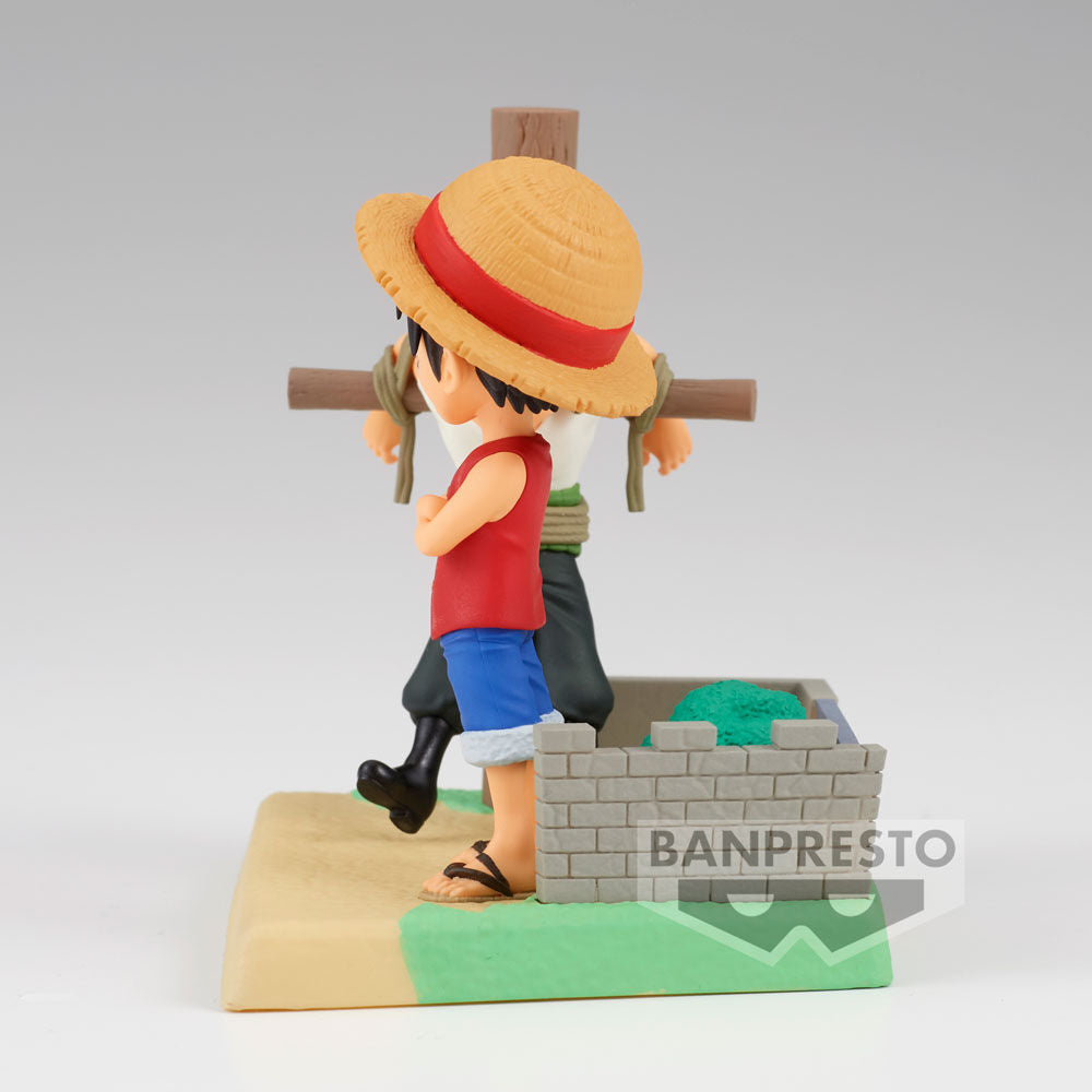 Figure Monkey D Luffy & Roronoa Zoro Log Stories One Piece 7cm