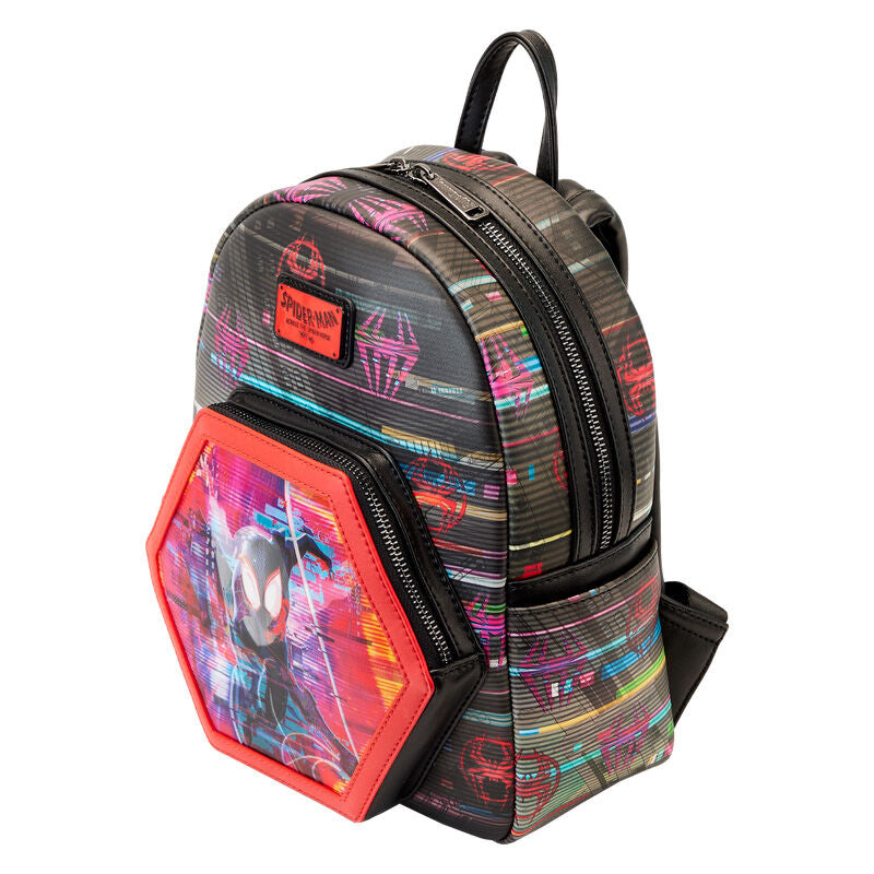 Lenticular backpack Crossing the Multiverse Spiderman Marvel Loungefly 27cm