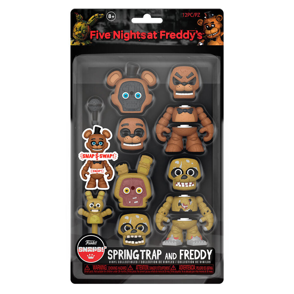 blister 2 snaps figures  five nights at freddy's springtrap and freddy