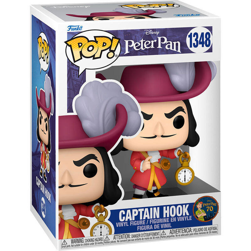 pop figure disney peter pan 70th anniversary captain hook