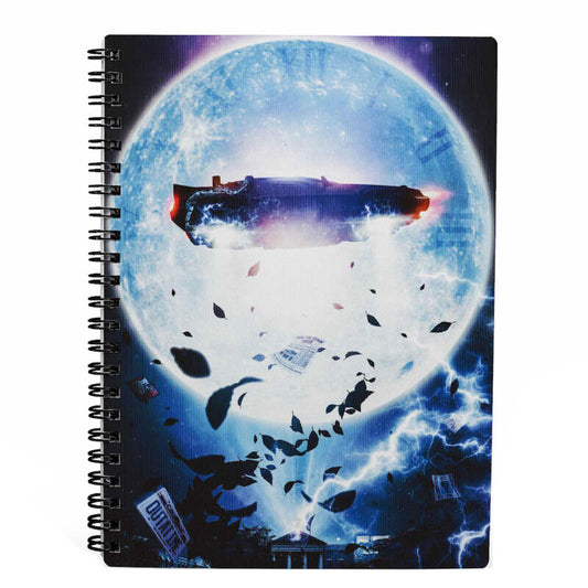 bttf delorean back to the future 3d notebook