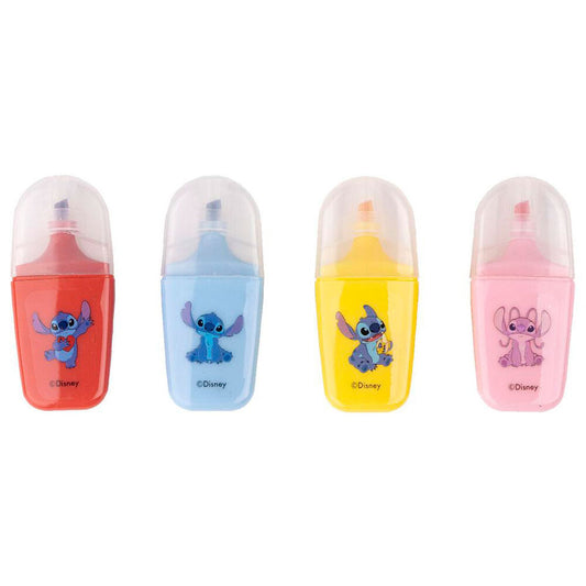 Blister pack of 4 Stitch Disney highlighters