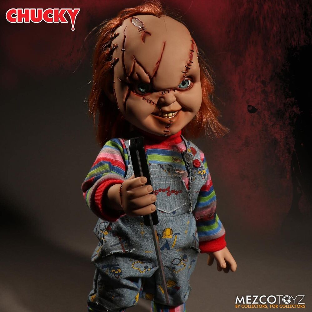 Action figure parlante di Chucky la bambola assassina 38 cm