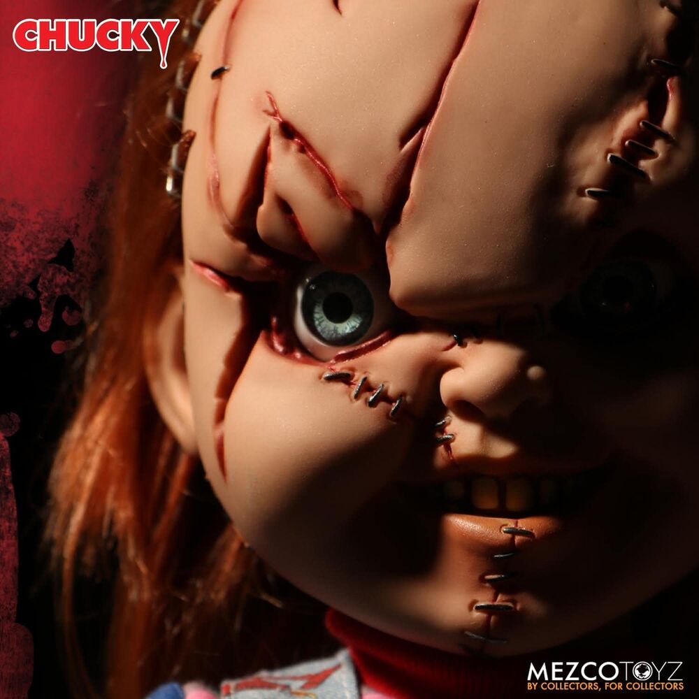 Action figure parlante di Chucky la bambola assassina 38 cm