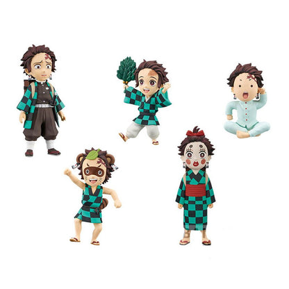 figure tanjiro kamado demon slayer kimetsu no yaiba 7cm assorted