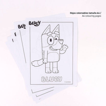 Bluey colorable stationery set
