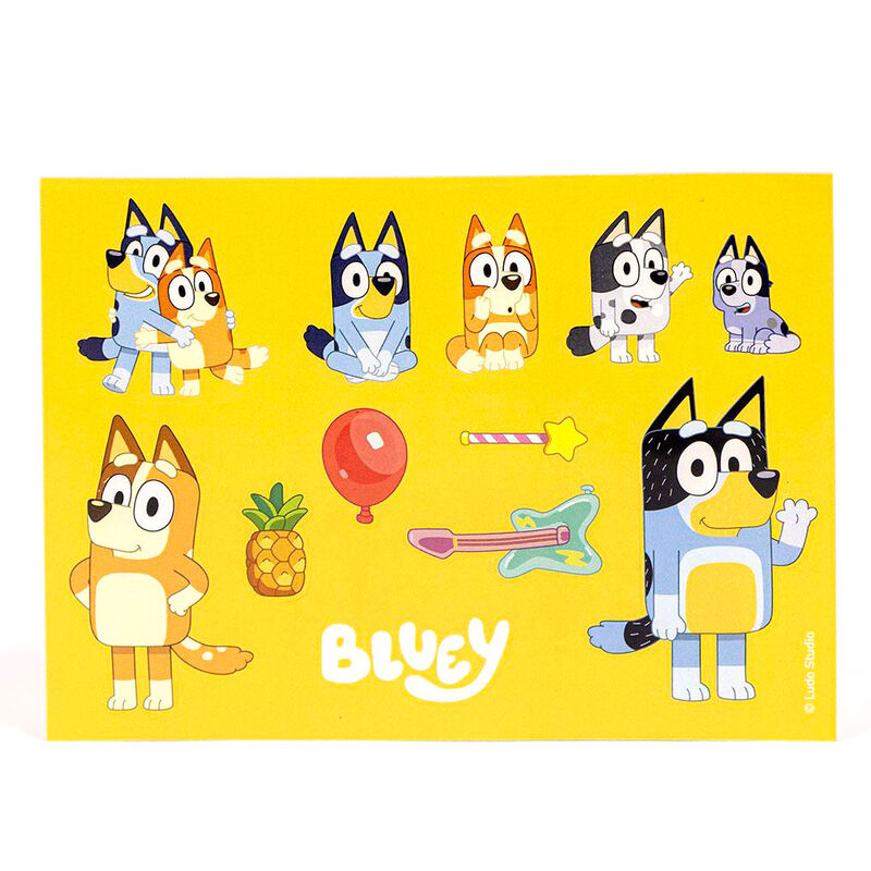 Bluey colorable stationery set